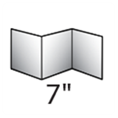 7in  3Panels = 6 Printed Pages Folder