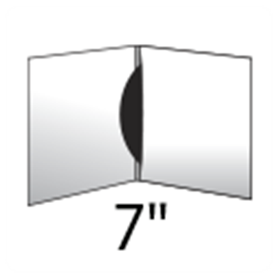 7in Record Jacket No-Spine W/Flip Panel 